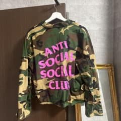 anti social social club カモフラ 迷彩 ジャケット Lのサムネイル