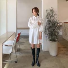 chuu バックスリットロングシャツドレス　ワンピースのサムネイル