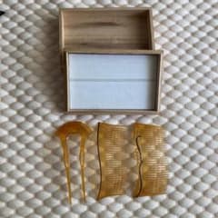 本べっ甲　鼈甲　かんざし　櫛セットのサムネイル
