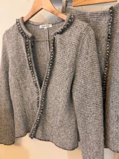【美品】HANAE MORI ツイード セットアップ 38 M スーツセレモニーのサムネイル