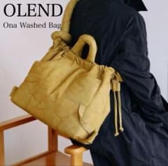 OLEND Ona Washed Bag softショルダーバッグMustard - メルカリ