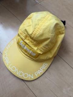 Supreme キャップ イエロー - メルカリ