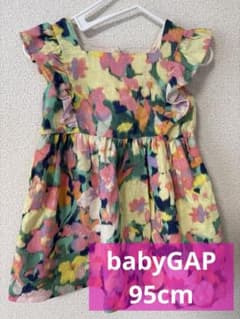 babyGAP 花柄　柄物　ワンピース　95cm 女の子　夏服　フラワーのサムネイル