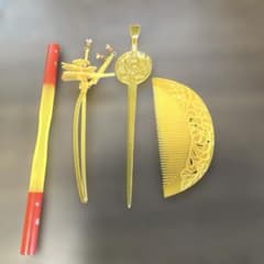 和装小物 髪飾り 4点セット かんざし 櫛のサムネイル