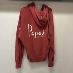 Papas SPORTS パーカー レッド ボタンフロントのサムネイル