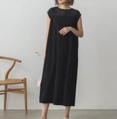 hunch ハンチ 撥水加工 ワンピース ブラックのサムネイル