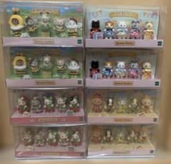 新品 シルバニア あつまれ！赤ちゃんセット ネコ イヌ いちご みつばち 