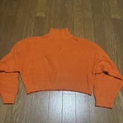 SHEIN オレンジ 長袖ニット Mサイズのサムネイル