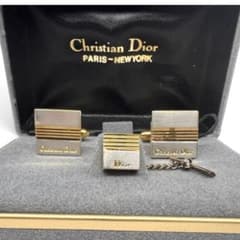 Christian Dior カフリンクス タイタックピン セット ヴィンテージのサムネイル