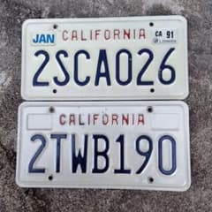 アメリカナンバープレート2枚セットのサムネイル