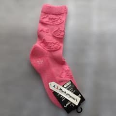 猫模様ソックス ピンクのサムネイル