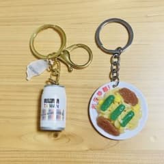 民生炒飯キーホルダー/寶島酒 台湾ビールキーホルダー セット 食品サンプルのサムネイル