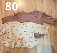 80cm フリル付きピンクカットソーのサムネイル