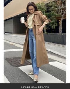Ungrid ルーズトレンチコート ロング丈 ブラウンのサムネイル