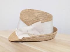 【完売品】CATERINA BERTINI ペーパーリボンHAT リボン付きのサムネイル