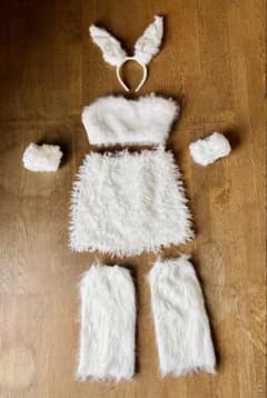 ふわふわ バニーガール コスプレ衣装セットのサムネイル