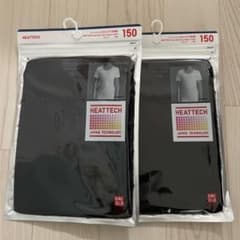 【UNIQLO】ヒートテック UネックT 半袖 150cm 2枚セット