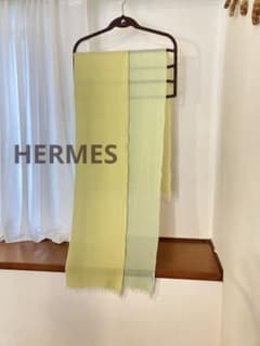 箱付き】HERMES エルメス マルジェラ期 ストール Hロゴ リバーシブル 