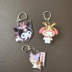 マイメロディ・クロミ・ウサハナ キーホルダー 3個セット　[バラ売り不可]のサムネイル