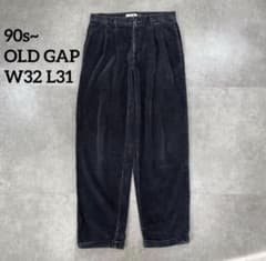 90s OLD GAP 太畝コーデュロイパンツ ブラック 90s old gap 太畝コーデュロイパンツ ブラック - メルカリ