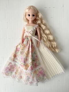 ハンドメイド リカちゃん服 お花のドレス サンプル品 - メルカリ