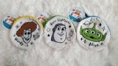 3coins トイストーリー 刺繍ポーチ ウッディ バズ エイリアン セットのサムネイル