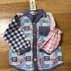 Tim&Tim パッチワークシャツ 90サイズのサムネイル
