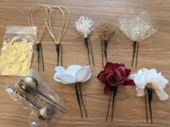 【和装にも洋装にも】ウェディング ヘッドドレス 花飾りセットのサムネイル
