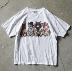 猫　行進　Tシャツ　ヴィンテージ　90s XLのサムネイル