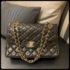 CHANEL シャネル パリ限定 マトラッセ チェーンショルダーバッグ ゴールドのサムネイル