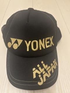 YONEXキャップ黒金2025インターハイ限定 - メルカリ