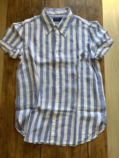 POLO レディース ストラップ シャツ 半袖 麻のサムネイル