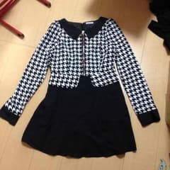 千鳥柄ワンピース★のサムネイル