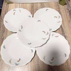 深川製磁 蝶柄 陶磁器 中皿 5枚セット - メルカリ