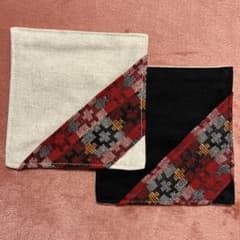 ネパール ダカ織 ハンドメイドコースターのサムネイル