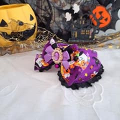 ハロウィン(パープル①)わんちゃん猫ちゃん用襟付き首輪 - メルカリ