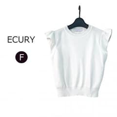ECURY フリル ノースリーブ ニット トップスのサムネイル