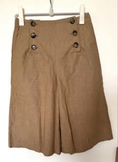 Le minor コットンリネンワイドキュロットパンツのサムネイル
