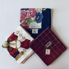 ✨新品（タグ付）✨19点 靴下 ハンカチ イヴサンローラン セリーヌ バーバリー ブランドハンカチ バーバリー×1 セリーヌ×1 イヴ・サンローラン×1