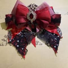 リボン 赤色　レッド red 缶バッジ　痛バンのサムネイル