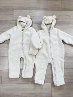 baby GAP くま耳ボアカバーオール 双子セットのサムネイル