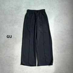 GU　ドローストリングイージーワイドパンツ　ネイビー　M　343631のサムネイル
