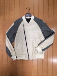 wings+horns レザージャケット ボンバージャケット ホワイトのサムネイル