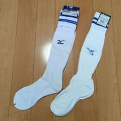 Thumbnail of 2足セット★サッカーソックス 25-27cm ホワイト/ブルー