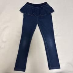 ペプラム付き デニムパンツ 130cmのサムネイル