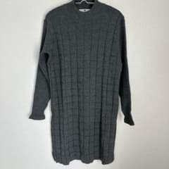PIERRE BALMAIN MAMAN PARIS グレーワンピース　ウール