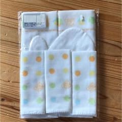 赤ちゃん ガーゼハンカチミトンセット 値下げのサムネイル