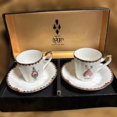 ★新品★Adam&Eveミラクルカード キング.クィーンペアコーヒーカップ 装飾