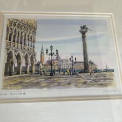 文部大臣賞受賞作家 水彩・銅版画+手彩色 曽根浩ニ作 アート作品 インテリア m78798136182_1.jpg?1771130267
