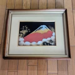 開運 】輪島塗 富士山画 赤富士 - メルカリ